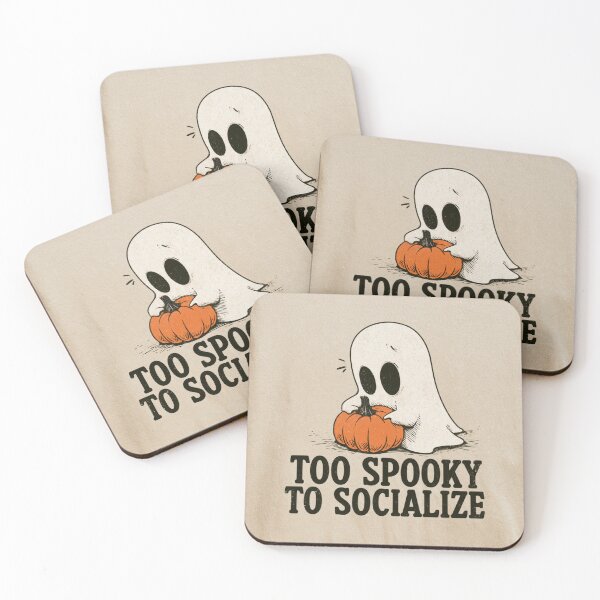 Item preview, Introvert Ghost Too Spooky To Socialize Halloween designed and sold by NicolasGlowArt.