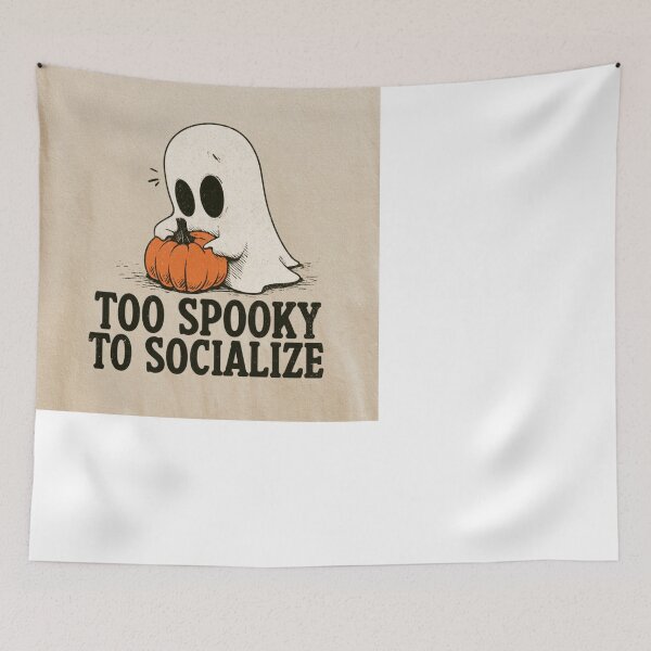 Item preview, Introvert Ghost Too Spooky To Socialize Halloween designed and sold by NicolasGlowArt.