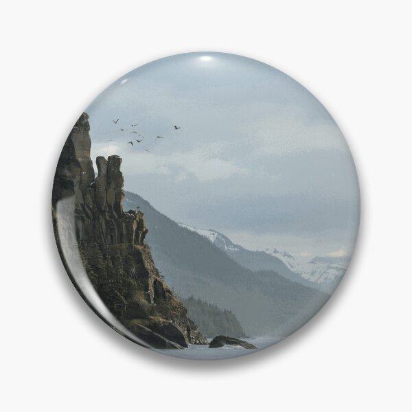 Item preview, Scenic Cruise Ship Through Remote Mountain Fjord designed and sold by VarekWinsor-ba.