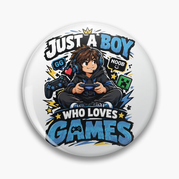Item preview, Just A Boy Who Loves Games T-Shirt – Funny Gamer Boy Graphic Tee designed and sold by Artimax-Studio.