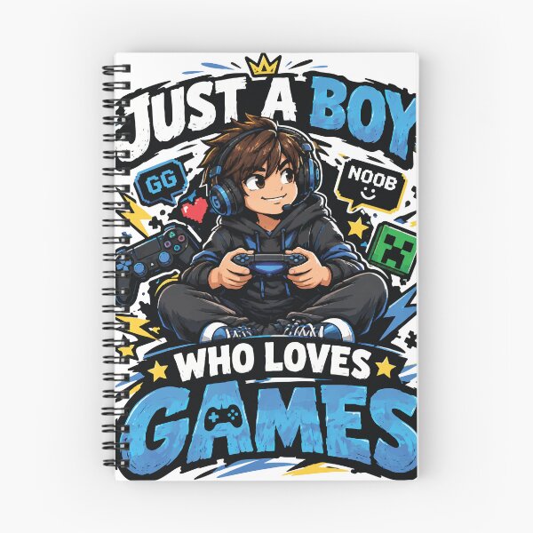 Item preview, Just A Boy Who Loves Games T-Shirt – Funny Gamer Boy Graphic Tee designed and sold by Artimax-Studio.
