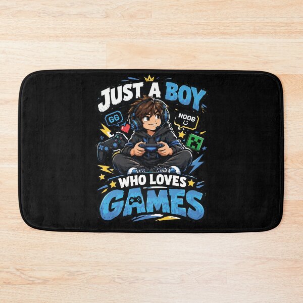 Item preview, Just A Boy Who Loves Games T-Shirt – Funny Gamer Boy Graphic Tee designed and sold by Artimax-Studio.