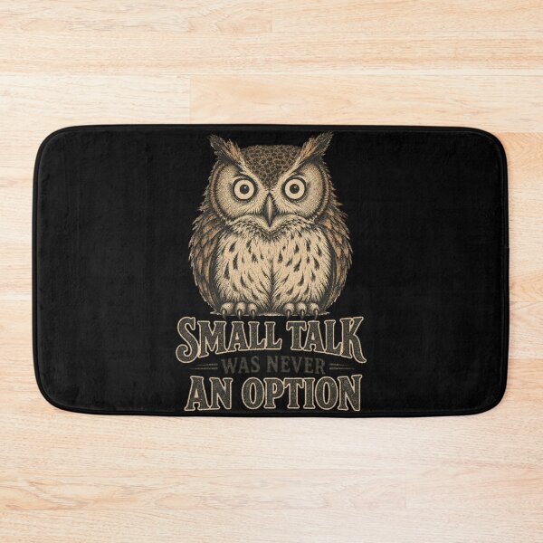 Item preview, Small Talk Was Never An Option Shirt, Funny Owl T-Shirt, Introvert Tee, Socially Awkward Gift Shirt, Vintage Bird Graphic designed and sold by TshirtsLabs.
