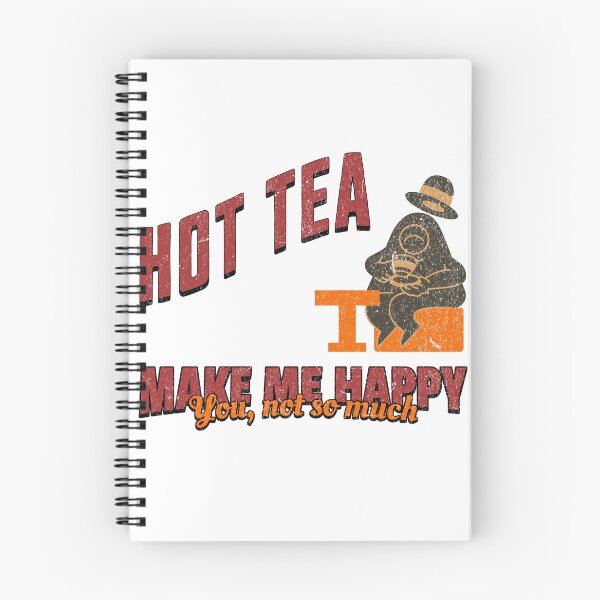 Item preview, Hot Tea Makes Me Happy You Not So Much Funny Sarcastic T-Shirt designed and sold by Mainland.co.