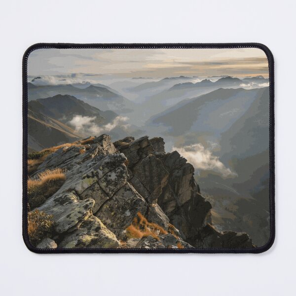 Item preview, Golden Sunrise Over Vast Alpine Mountain Valley designed and sold by VarekWinsor-ba.
