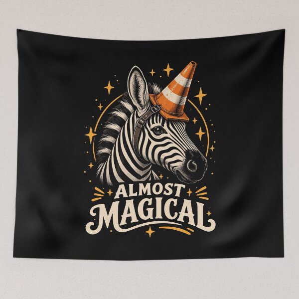 Item preview, Almost Magical Funny Unicorn Horse Zebra Fantasy designed and sold by andre-hollow.
