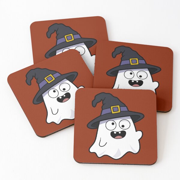 Item preview, Cute Ghost Wearing A Witches Hat designed and sold by Doodle Moon Studios.