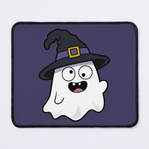Item preview, Cute Ghost Wearing A Witches Hat designed and sold by Doodle Moon Studios.