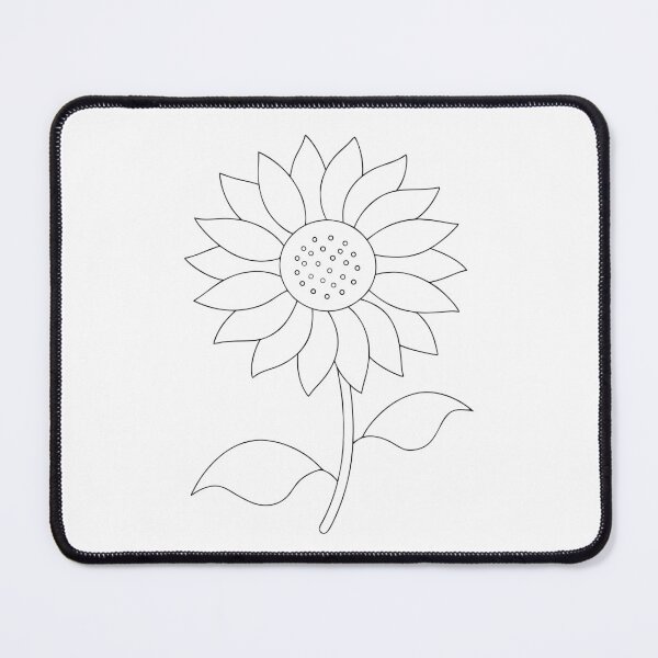 Item preview, Sunflower Detailed 1 Line Art Gift designed and sold by OneLine Studio.