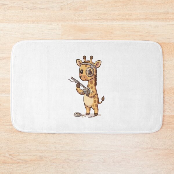 Item preview, Cute Giraffe Watchmaker Repairing Watch designed and sold by Ella_Sketch.