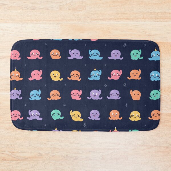 Item preview, Cute Silly Kraken School Kawaii Octopus Micro Icon Seamless Pattern designed and sold by KungPowUnicorn.