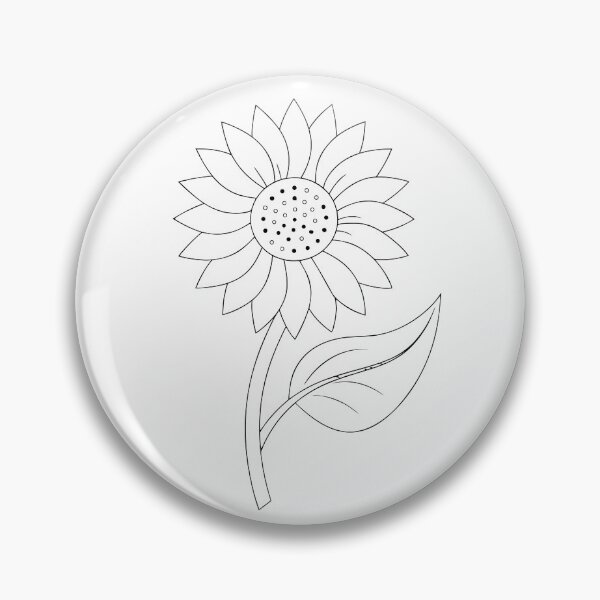 Item preview, Sunflower Detailed 2 Line Art Gift designed and sold by OneLine Studio.