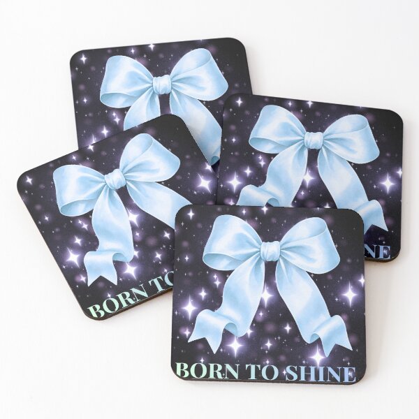 Item preview, Born To Shine Cute Glitter Bow Aesthetic T-Shirt designed and sold by mustabakhan.
