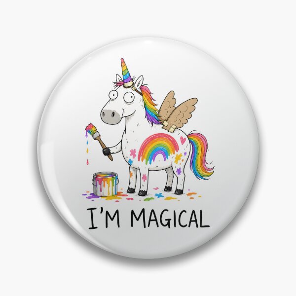Item preview, I’m Magical Funny Rainbow Unicorn Artist Cartoon designed and sold by ShirtWreck.