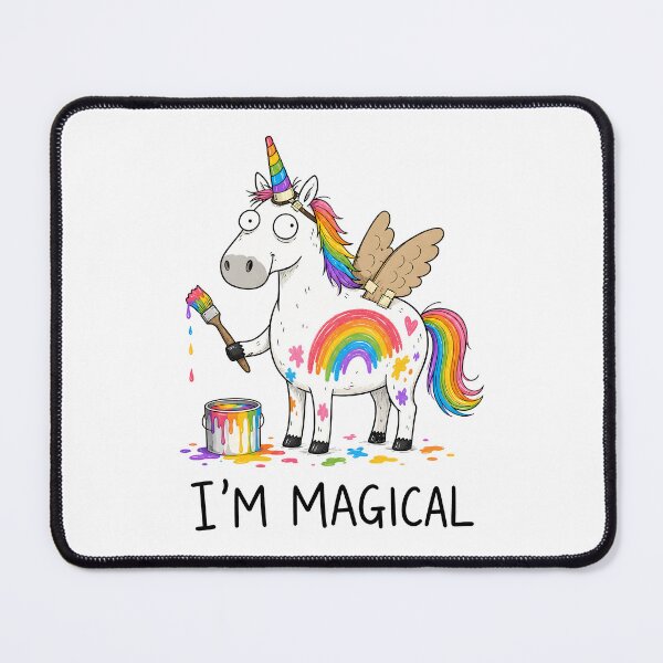 Item preview, I’m Magical Funny Rainbow Unicorn Artist Cartoon designed and sold by ShirtWreck.