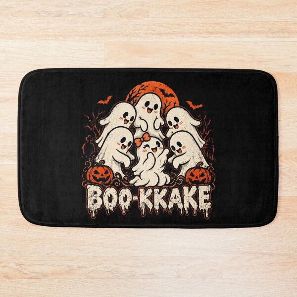 Item preview, Boo-kkake Cute Ghost Group Halloween Pun designed and sold by NoeValdric.