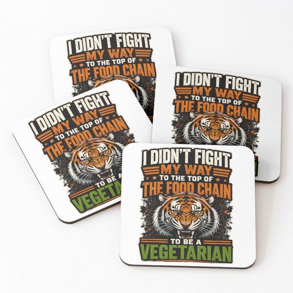 Item preview, I Didn't Fight My Way To The Top To Be A Vegetarian Tiger Shirt designed and sold by InkStinct-Store.