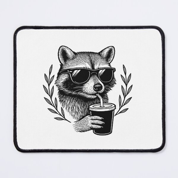 Item preview, Chill Beverage Raccoon designed and sold by Love Joy.