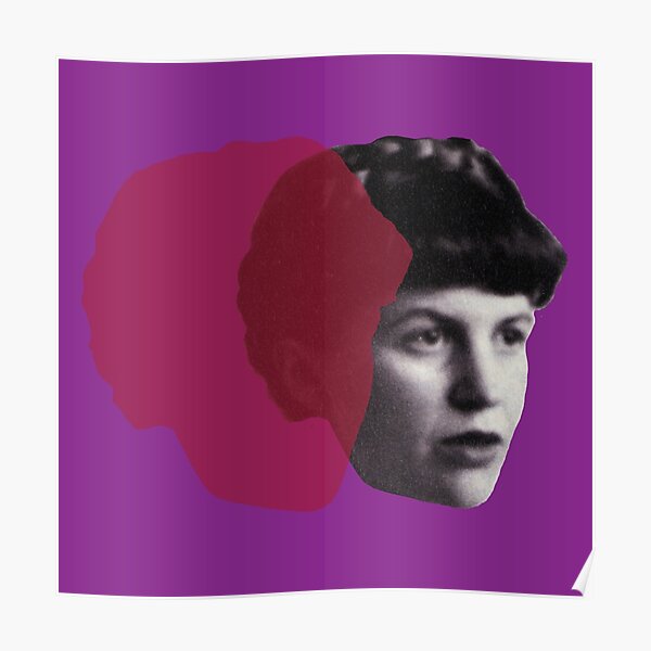 Sylvia Plath portrait Poster