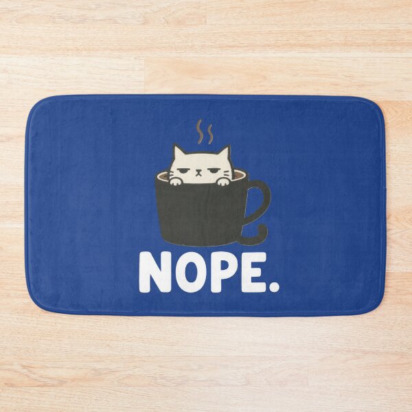 Item preview, Grumpy Nope Cat in Coffee Cup designed and sold by VELORIA706.