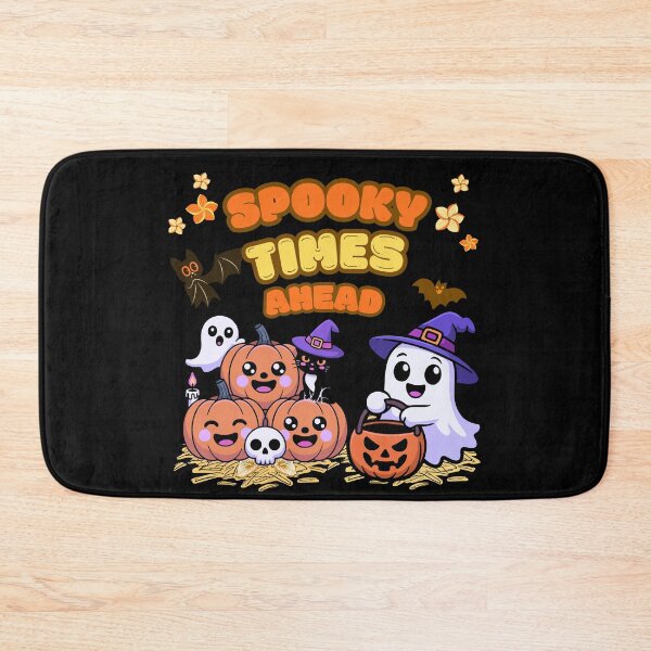 Item preview, Spooky Times Ahead Cute Halloween Ghost Pumpkin Retro Groovy Art designed and sold by W&RParadise.