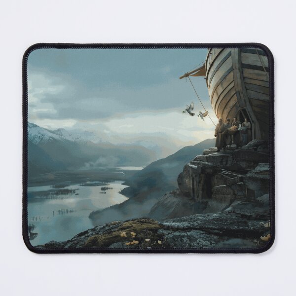 Item preview, Ancient Biblical Ark Above Majestic Mountain Valley designed and sold by VarekWinsor-ba.