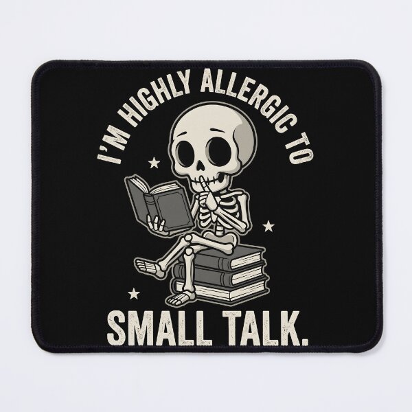 Item preview, Im Highly Allergic To Small Talk   Funny Introvert Book Lover designed and sold by Emmatshirt1.
