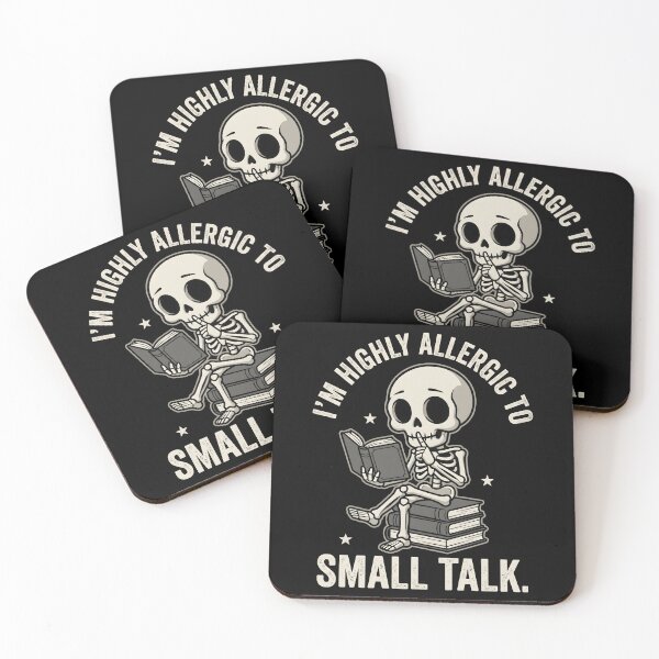 Item preview, Im Highly Allergic To Small Talk   Funny Introvert Book Lover designed and sold by Emmatshirt1.