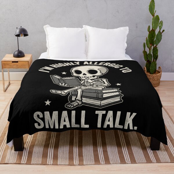 Item preview, Im Highly Allergic To Small Talk Funny Introvert Book Lover designed and sold by Emmatshirt1.