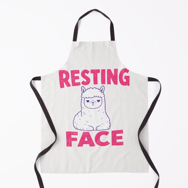Item preview, Resting Face Grumpy Alpaca Illustration designed and sold by Yellowriversss.