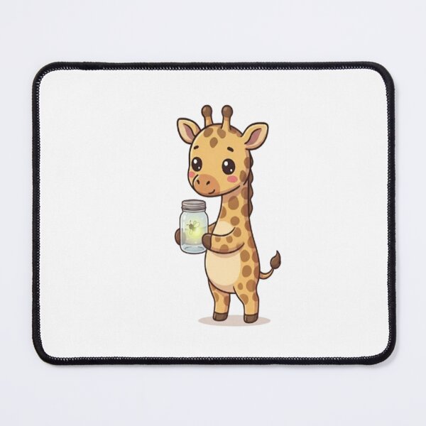 Item preview, Cute Giraffe Holding Firefly Jar designed and sold by Ella_Sketch.