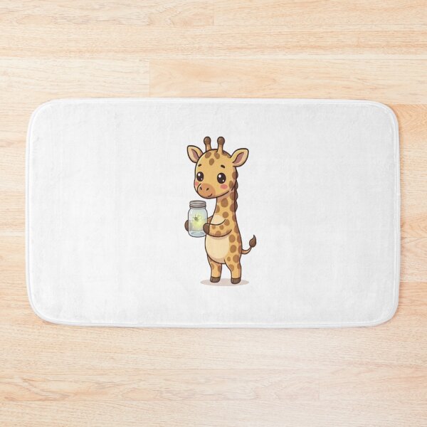 Item preview, Cute Giraffe Holding Firefly Jar designed and sold by Ella_Sketch.