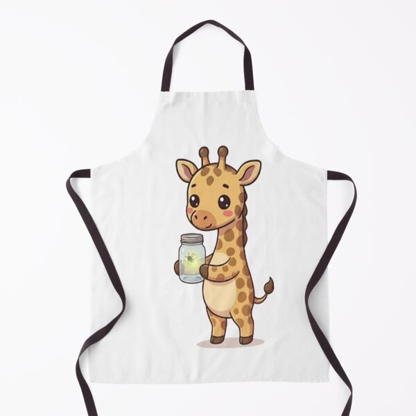 Item preview, Cute Giraffe Holding Firefly Jar designed and sold by Ella_Sketch.