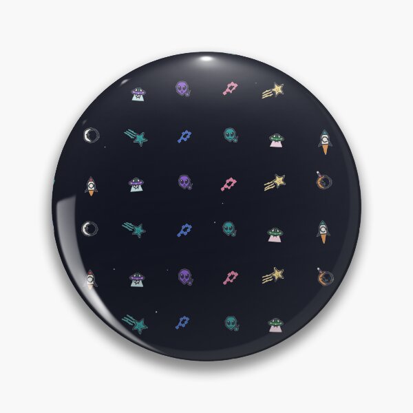 Item preview, Outer Space Doodles Cute Alien UFO Planet Micro Icon Seamless Pattern designed and sold by KungPowUnicorn.