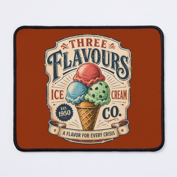 Item preview, Three Flavours Ice Cream Label designed and sold by agearb.