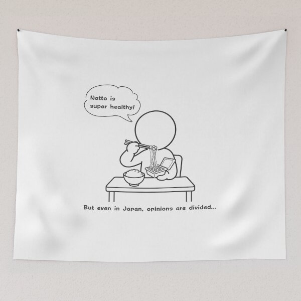 Item preview, Natto Fermented Soybeans Superfood - Japanese Foodie Culture Pictogram designed and sold by japan-picto.
