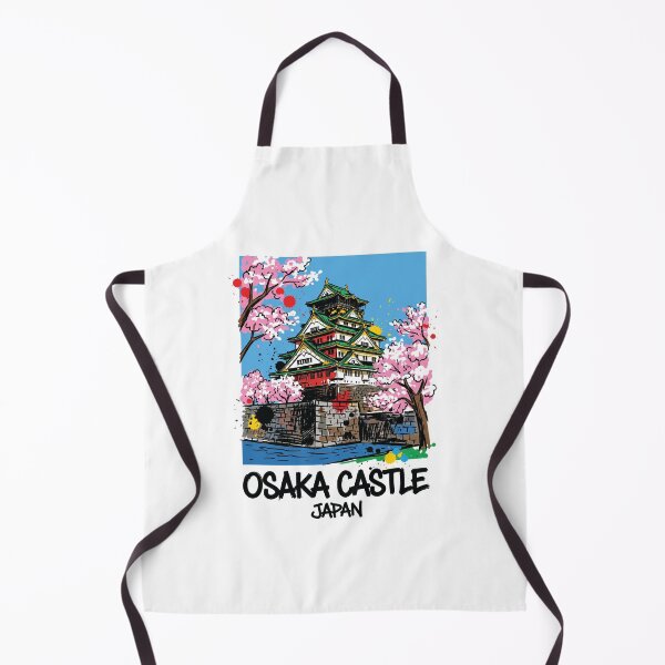 Item preview, Osaka Castle Japan Traditional Art Print designed and sold by Merch by Das Design Studio.