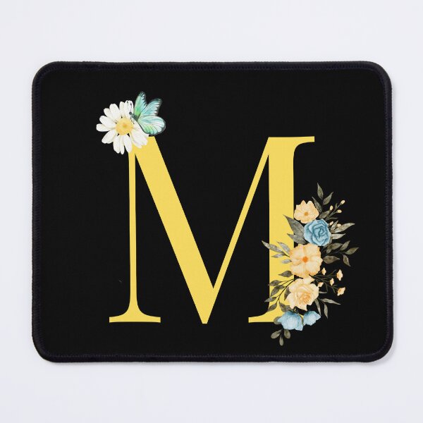 Item preview, Letter M Elegant Floral Monogram Alphabet T-Shirt designed and sold by mustabakhan.