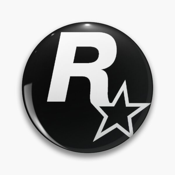 Item preview, Rockstar Games Black Logo Sticker | Gaming Sticker | Video Game Logo | Gamer Gift designed and sold by Plankton Designs.