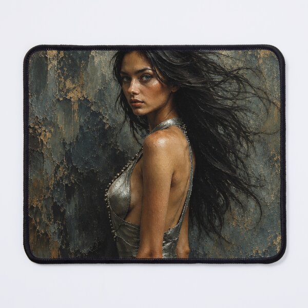 Item preview, Dark Fantasy Woman – Modern Oil Painting Portrait designed and sold by ZYVARENNE.