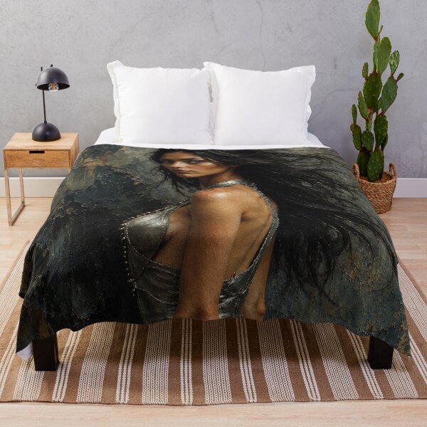 Item preview, Dark Fantasy Woman – Modern Oil Painting Portrait designed and sold by ZYVARENNE.