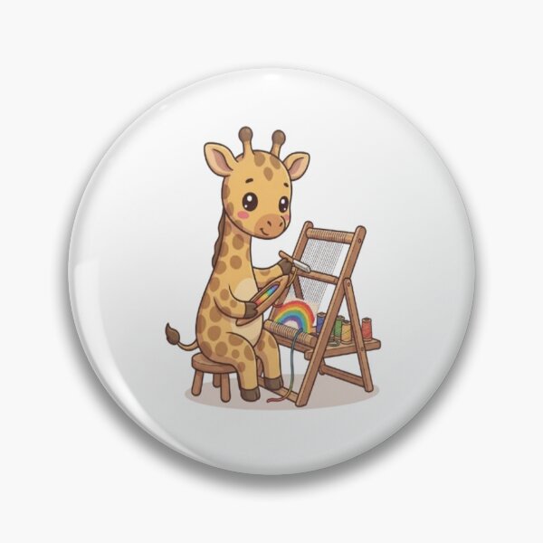 Item preview, Cute Giraffe Weaving Rainbow Tapestry designed and sold by Ella_Sketch.