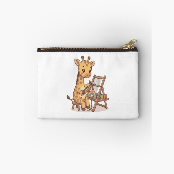 Item preview, Cute Giraffe Weaving Rainbow Tapestry designed and sold by Ella_Sketch.