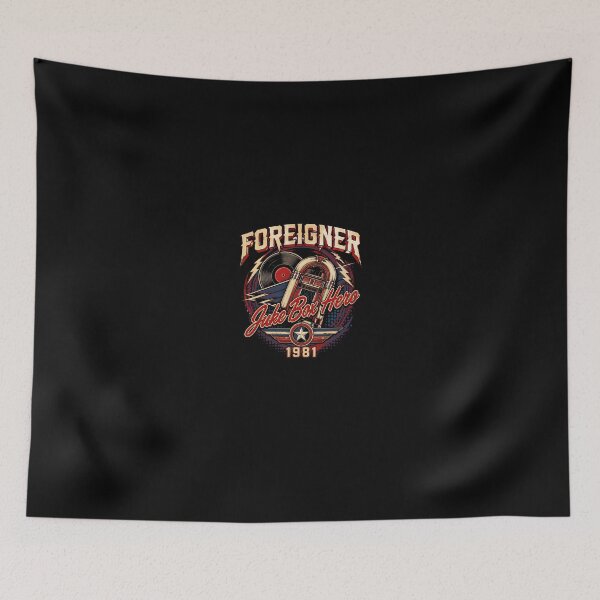 Item preview, Foreigner Juke Box Hero 1981 Classic Rock Graphic designed and sold by EnriquetaBritta.