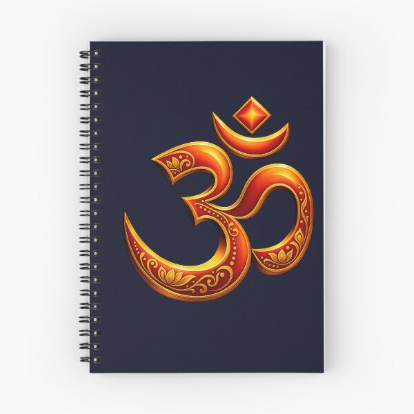 Item preview, Om Symbol Spiritual Hindu Meditation Yoga Mandala Red Gold Design designed and sold by Fine Art California.