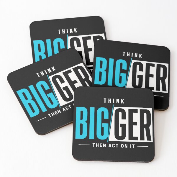 Item preview, Think Bigger Then Act on It – Motivational Quote designed and sold by the-dovlat.