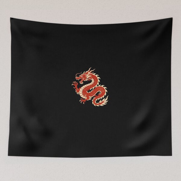 Item preview, Red Dragon Silhouette Graphic designed and sold by EnriquetaBritta.