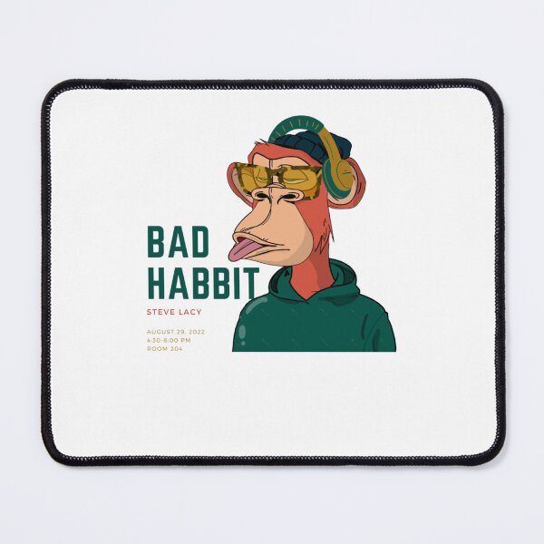 Item preview, Bad Habit Monkey Retro Music Graphic designed and sold by cautrapinacka.
