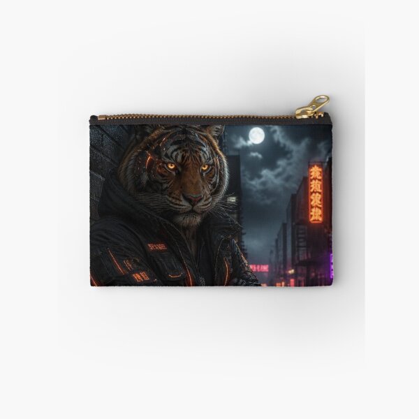 Item preview, Cyberpunk Tiger Streetwear Techwear Cyborg Dark Fantasy Art designed and sold by LazyDayzCo.