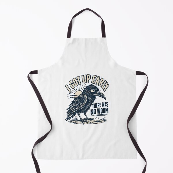 Item preview, I Got Up Early There Was No Worm Funny Raven Crow Retro Design designed and sold by SEINENGAPPI18.